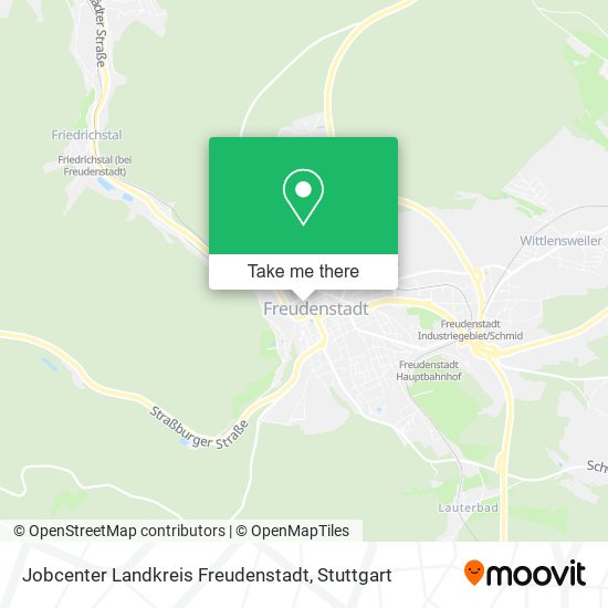 Карта Jobcenter Landkreis Freudenstadt