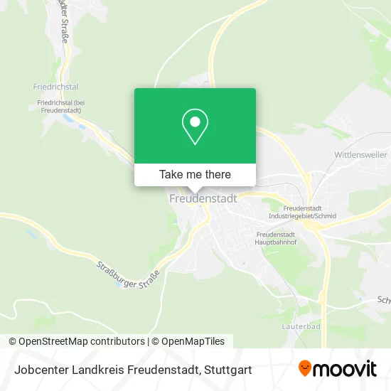 Карта Jobcenter Landkreis Freudenstadt