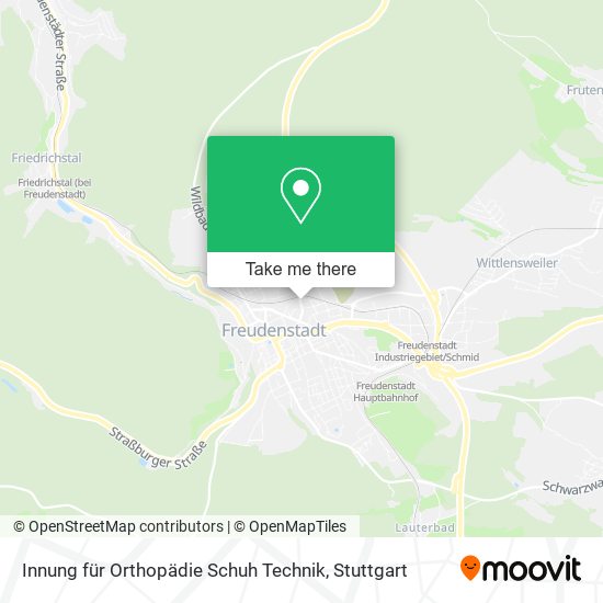 Innung für Orthopädie Schuh Technik map