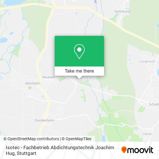 Isotec - Fachbetrieb Abdichtungstechnik Joachim Hug map