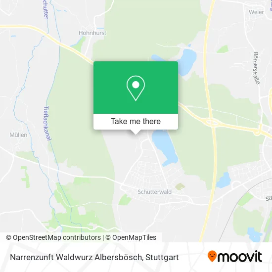Карта Narrenzunft Waldwurz Albersbösch