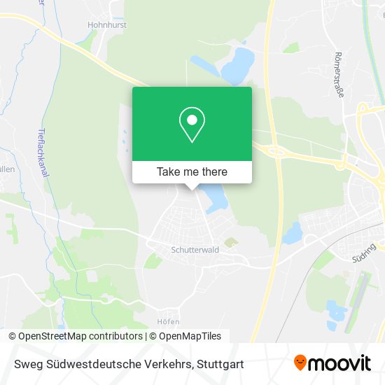 Sweg Südwestdeutsche Verkehrs map