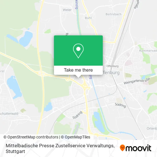 Карта Mittelbadische Presse Zustellservice Verwaltungs