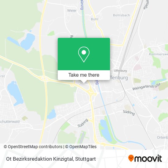 Ot Bezirksredaktion Kinzigtal map