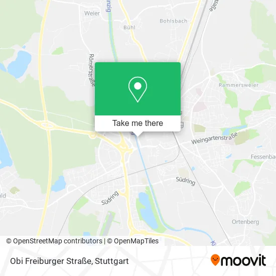 Карта Obi Freiburger Straße