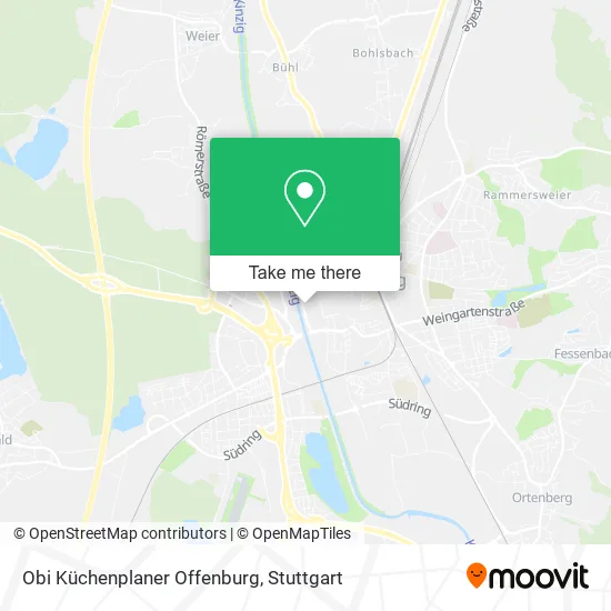 Карта Obi Küchenplaner Offenburg
