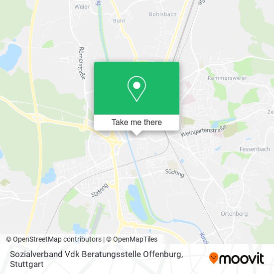 Sozialverband Vdk Beratungsstelle Offenburg map