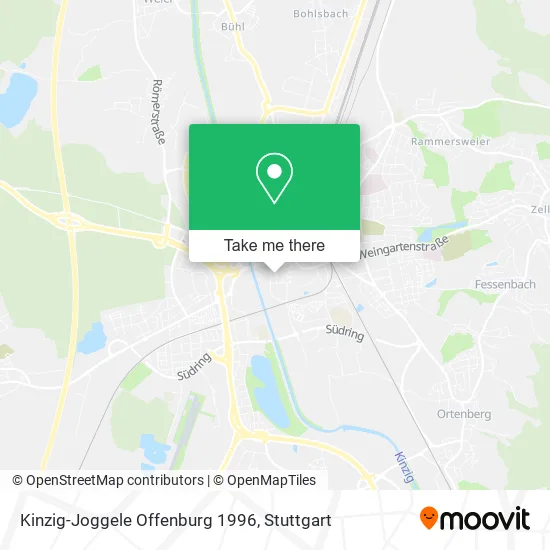Карта Kinzig-Joggele Offenburg 1996