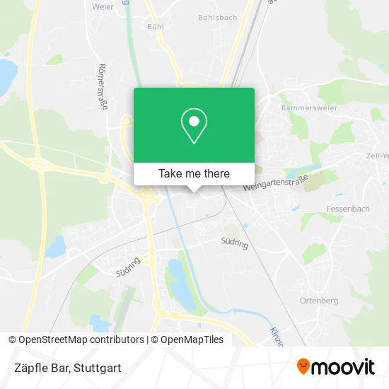 Карта Zäpfle Bar
