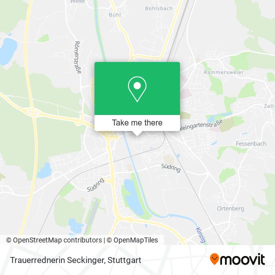 Trauerrednerin Seckinger map