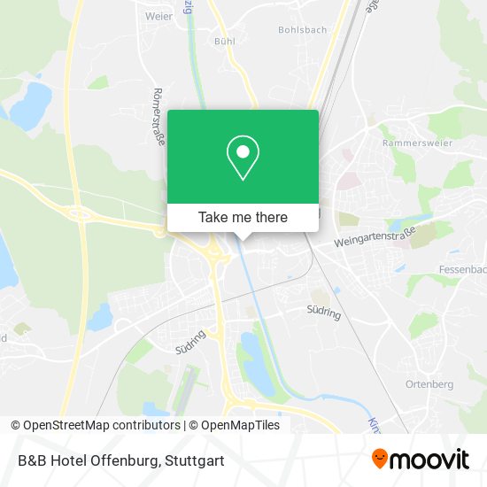 Карта B&B Hotel Offenburg