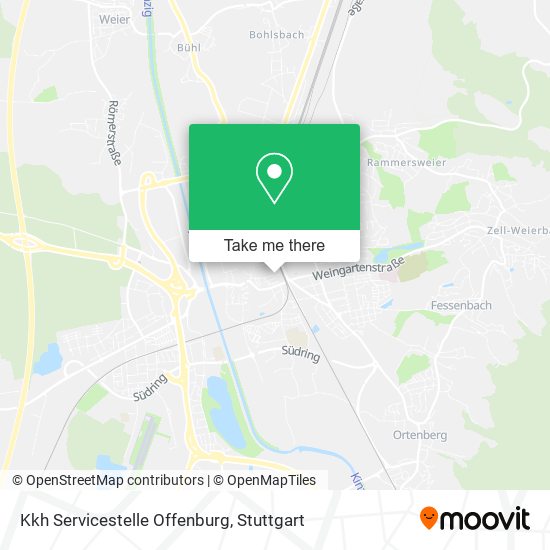 Карта Kkh Servicestelle Offenburg