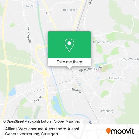 Карта Allianz Versicherung Alessandro Alessi Generalvertretung