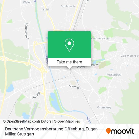 Deutsche Vermögensberatung Offenburg, Eugen Miller map