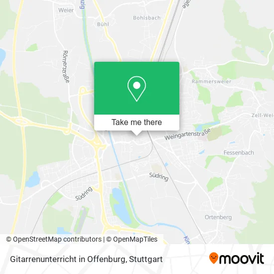 Карта Gitarrenunterricht in Offenburg