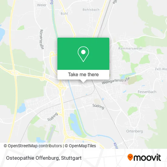 Карта Osteopathie Offenburg