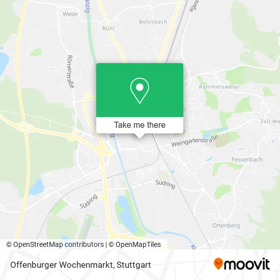 Карта Offenburger Wochenmarkt