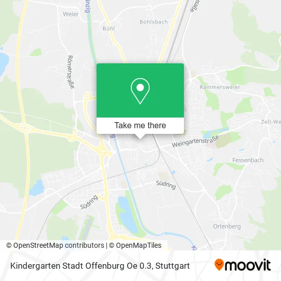 Карта Kindergarten Stadt Offenburg Oe 0.3
