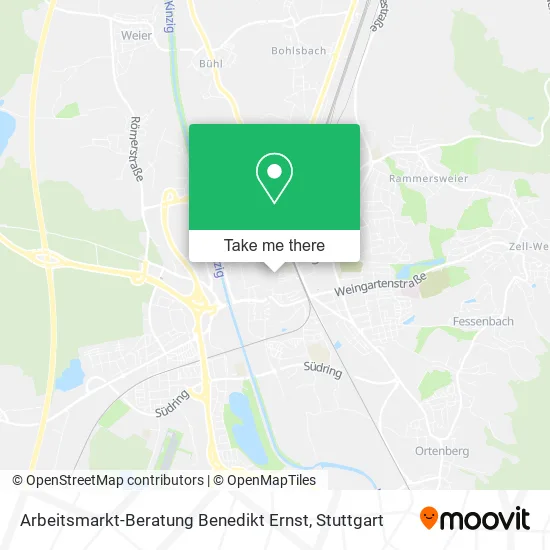 Карта Arbeitsmarkt-Beratung Benedikt Ernst