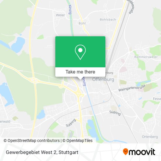 Gewerbegebiet West 2 map