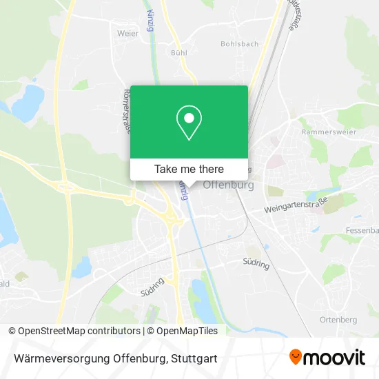 Карта Wärmeversorgung Offenburg