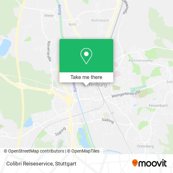 Colibri Reiseservice map