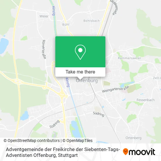 Adventgemeinde der Freikirche der Siebenten-Tags-Adventisten Offenburg map