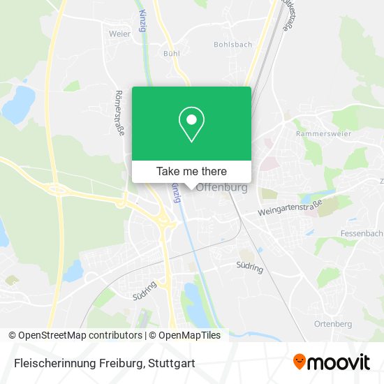 Fleischerinnung Freiburg map