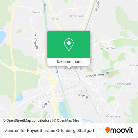 Карта Zenrum für Physiotherapie Offenburg