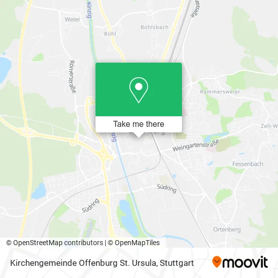 Карта Kirchengemeinde Offenburg St. Ursula