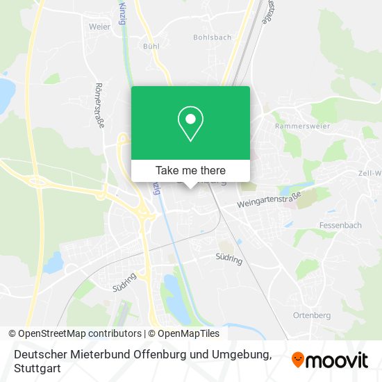 Карта Deutscher Mieterbund Offenburg und Umgebung