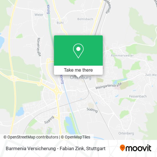 Barmenia Versicherung - Fabian Zink map