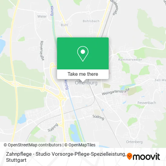 Карта Zahnpflege - Studio Vorsorge-Pflege-Spezielleistung