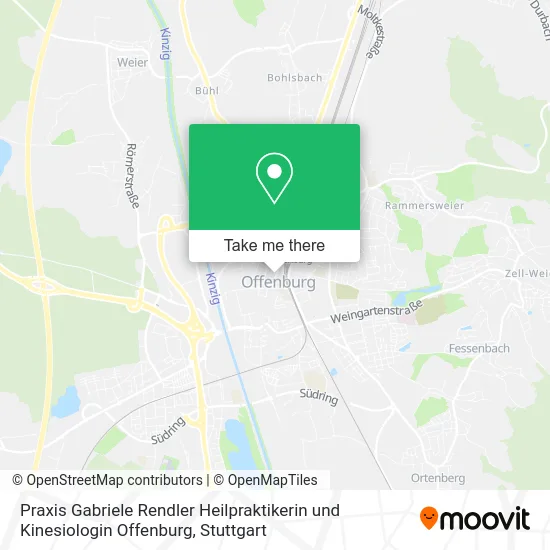 Карта Praxis Gabriele Rendler Heilpraktikerin und Kinesiologin Offenburg