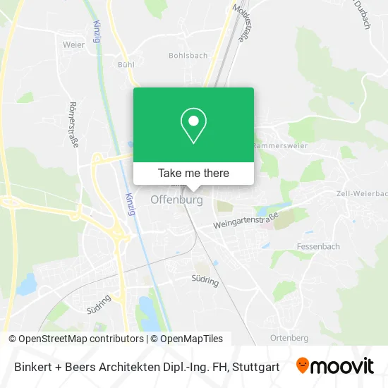 Карта Binkert + Beers Architekten Dipl.-Ing. FH