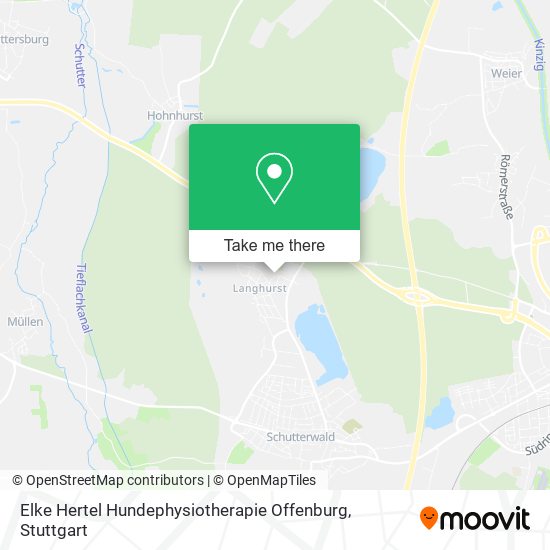 Карта Elke Hertel Hundephysiotherapie Offenburg