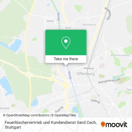 Карта Feuerlöschervertrieb und Kundendienst Gerd Cech