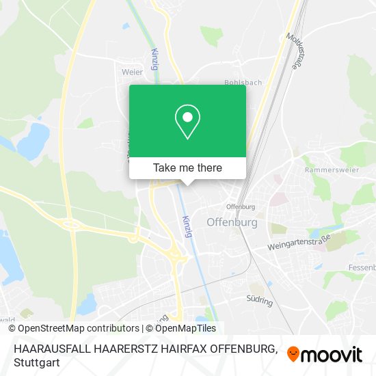 HAARAUSFALL HAARERSTZ HAIRFAX OFFENBURG map