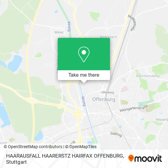 Карта HAARAUSFALL HAARERSTZ HAIRFAX OFFENBURG