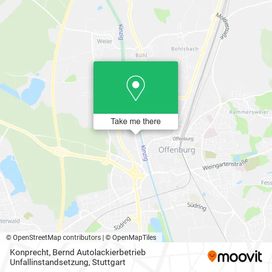 Карта Konprecht, Bernd Autolackierbetrieb Unfallinstandsetzung