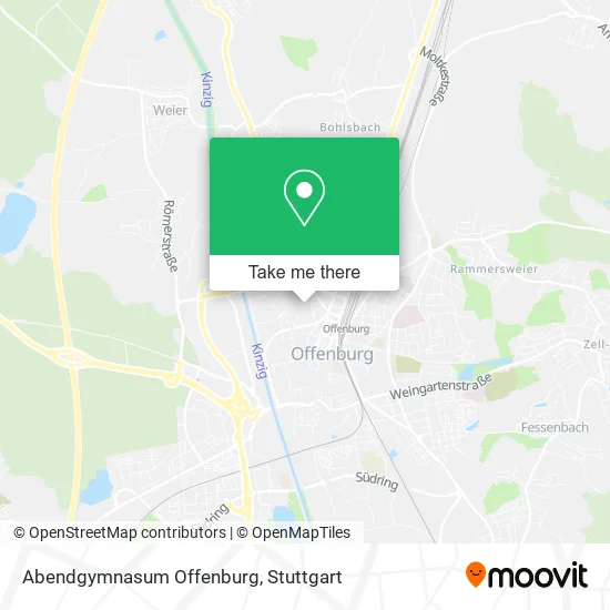 Карта Abendgymnasum Offenburg