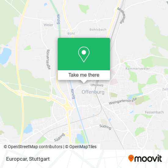 Europcar map