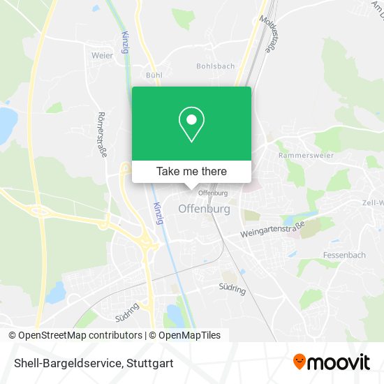 Shell-Bargeldservice map