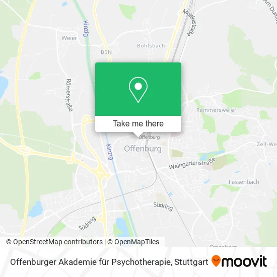 Карта Offenburger Akademie für Psychotherapie