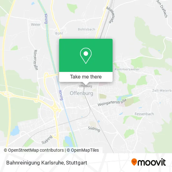 Карта Bahnreinigung Karlsruhe