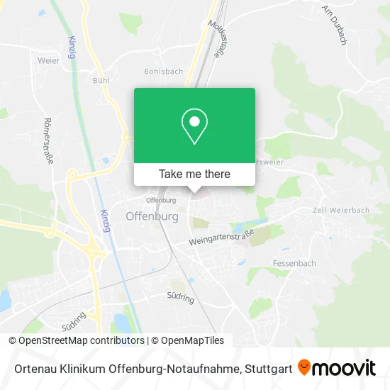 Карта Ortenau Klinikum Offenburg-Notaufnahme