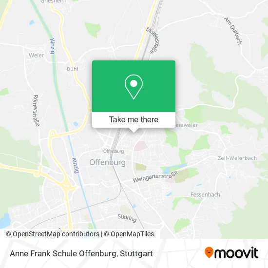 Карта Anne Frank Schule Offenburg