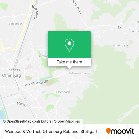 Карта Weinbau & Vertrieb Offenburg Rebland