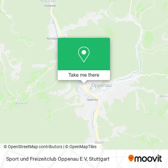 Карта Sport und Freizeitclub Oppenau E V