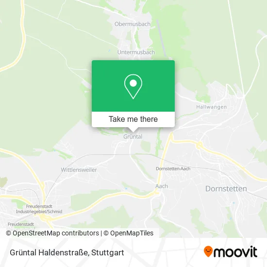 Карта Grüntal Haldenstraße